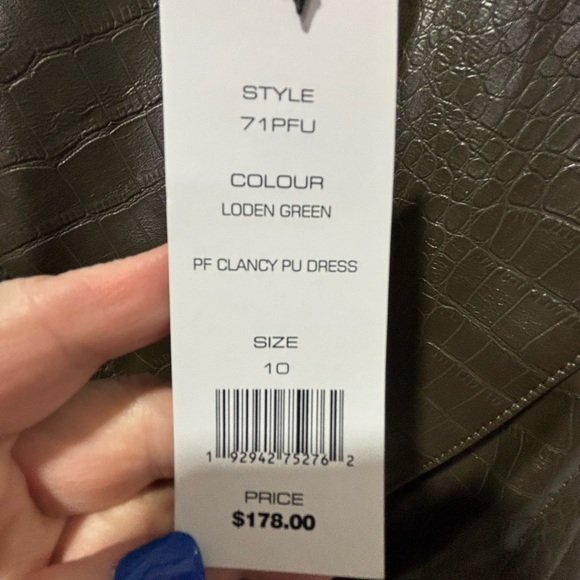 Chic Faux Leather Croc-Embossed Dress - Picture 10 of 11